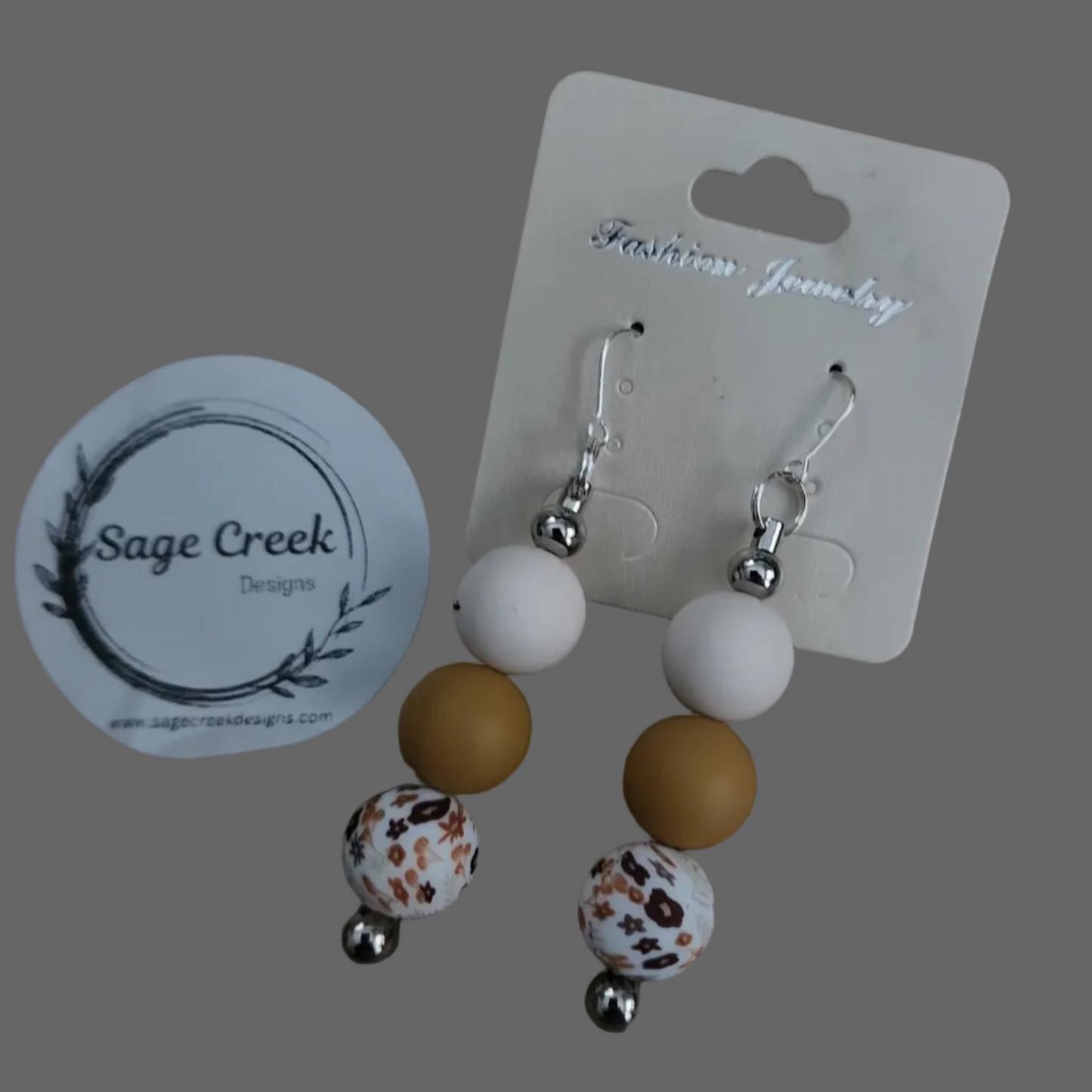 Caramel Floral Earrings