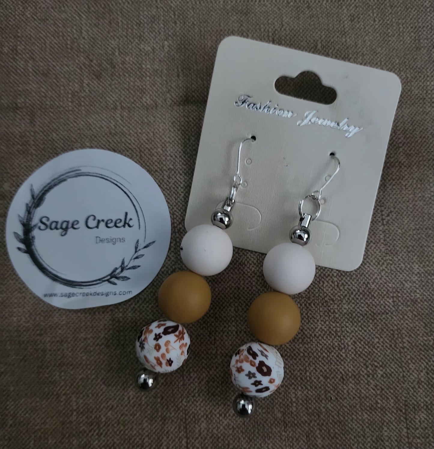Caramel Floral Earrings