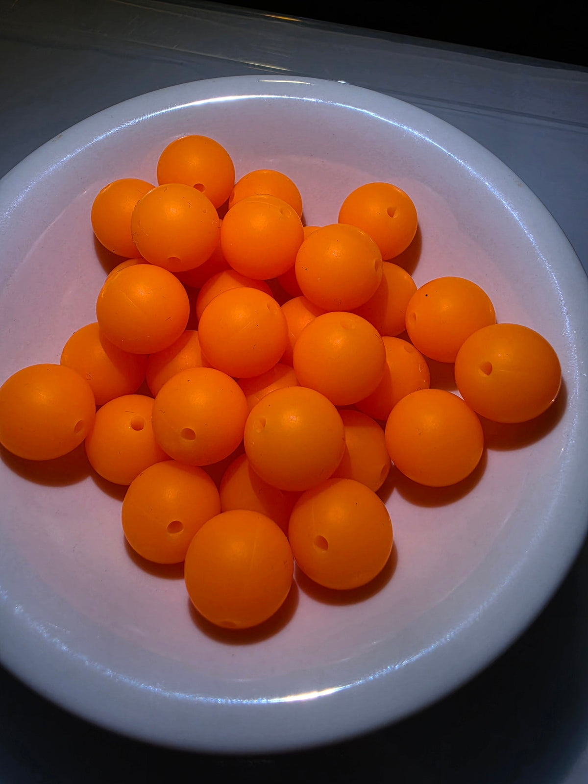 15 MM Solid Silicone Beads