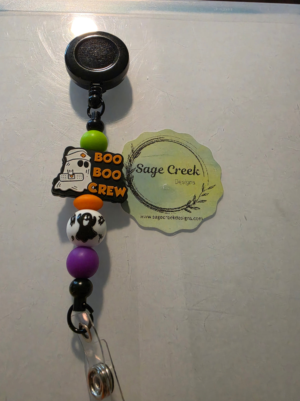 Boo  Boo Crew Badge Reel