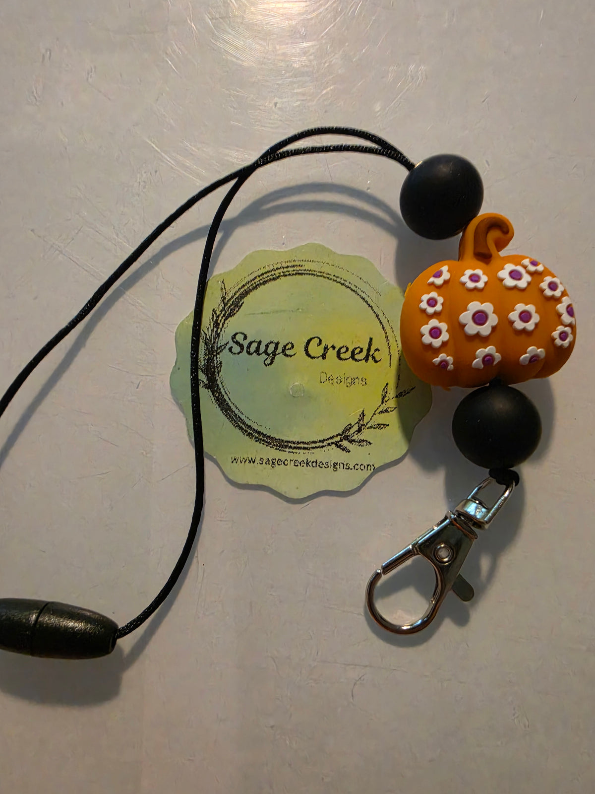 Floral Pumpkin Freshie Hanger